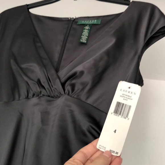 RALPH LAUREN EVENING GOWN MODERN GLAMOUR SLATE 4 - Picture 5 of 7